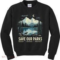 Save Our Parks Resist National Park Protect ALT US Nature Kids Sweatshirt thumb 0