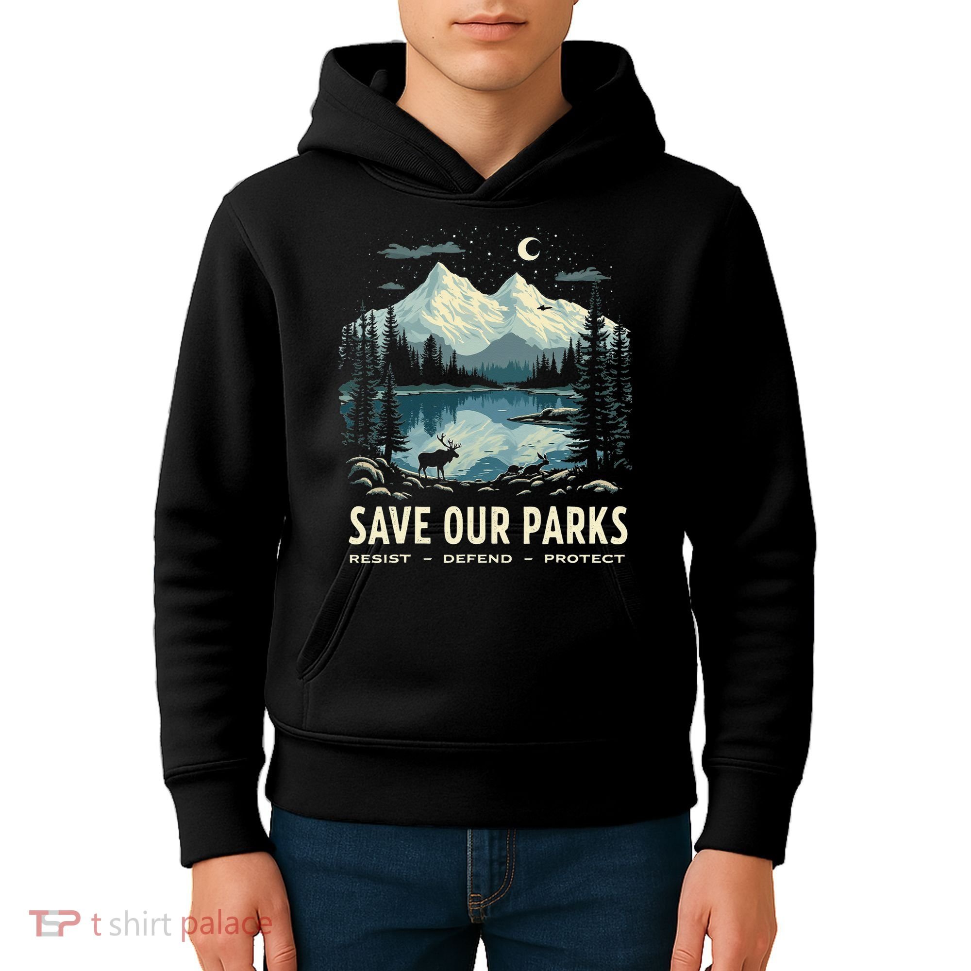 Save Our Parks Resist National Park Protect ALT US Nature Kids Hoodie