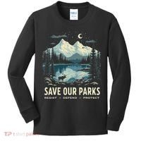 Save Our Parks Resist National Park Protect ALT US Nature Kids Long Sleeve Shirt thumb 0