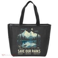Save Our Parks Resist National Park Protect ALT US Nature Tote Bag thumb 0