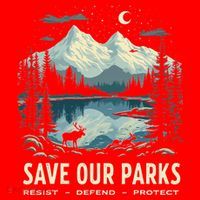 Save Our Parks Resist National Park Protect ALT US Nature Santa Hat thumb 1