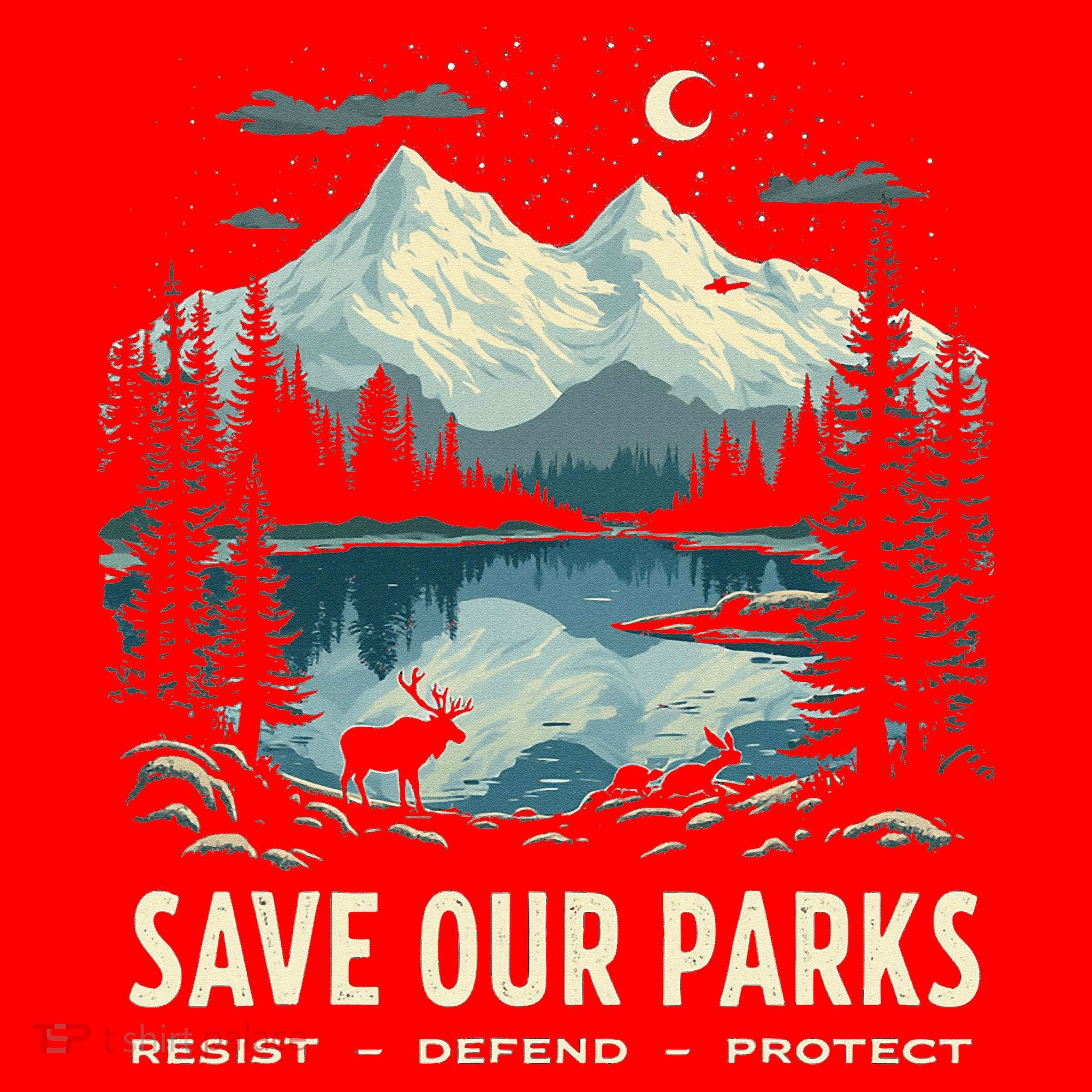 Save Our Parks Resist National Park Protect ALT US Nature Santa Hat