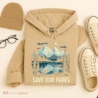 Save Our Parks Resist National Park Protect ALT US Nature Hoodie thumb 4