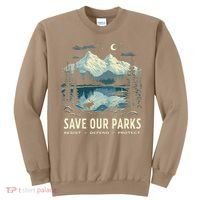 Save Our Parks Resist National Park Protect ALT US Nature Sweatshirt thumb 0