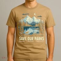 Save Our Parks Resist National Park Protect ALT US Nature T-Shirt thumb 3