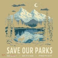 Save Our Parks Resist National Park Protect ALT US Nature Mousepad thumb 1