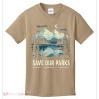 Save Our Parks Resist National Park Protect ALT US Nature Kids T-Shirt thumb 0