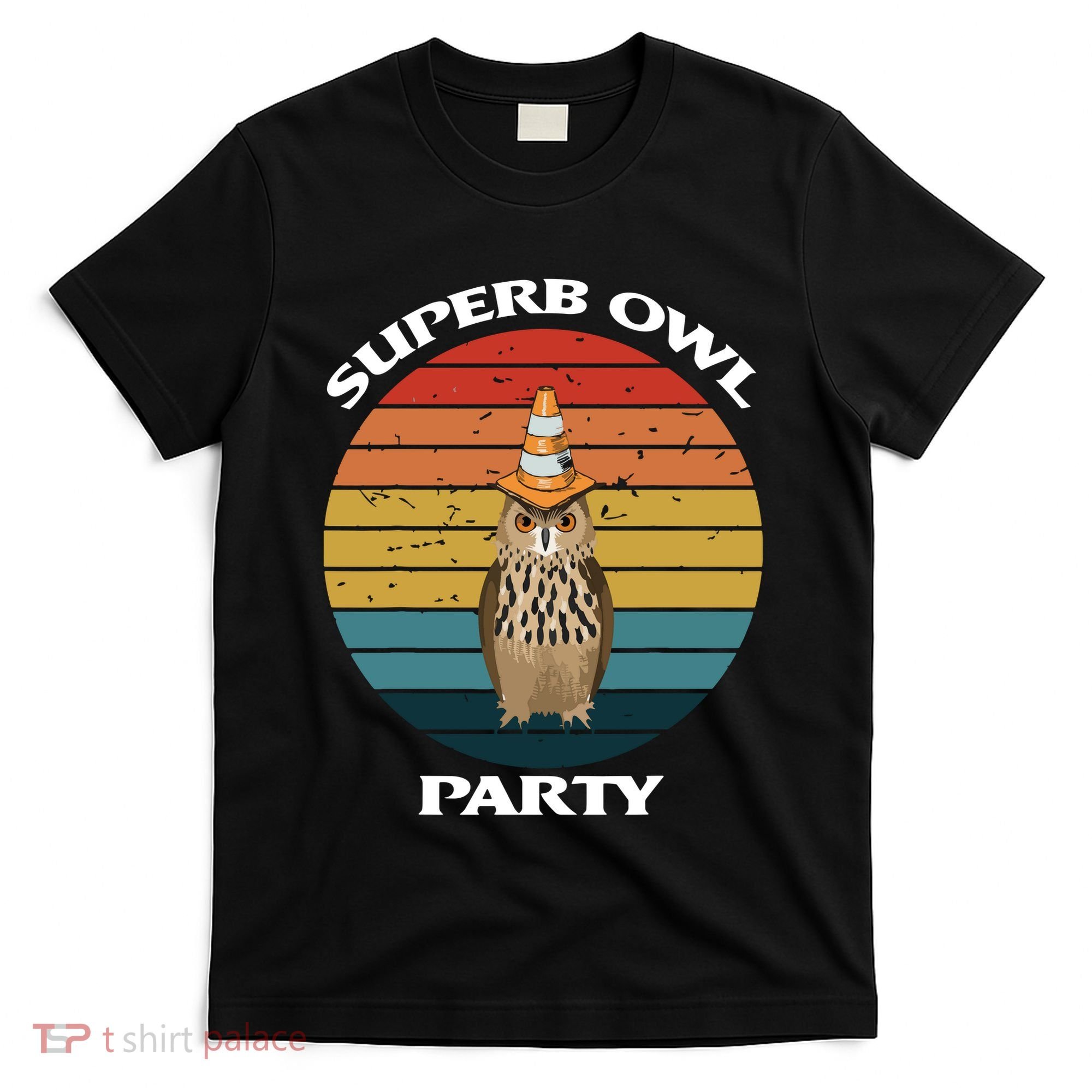 Superb Owl Party Retro Vintage Owl Lover T-Shirt
