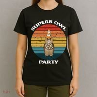 Superb Owl Party Retro Vintage Owl Lover T-Shirt thumb 4