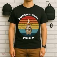 Superb Owl Party Retro Vintage Owl Lover T-Shirt thumb 6
