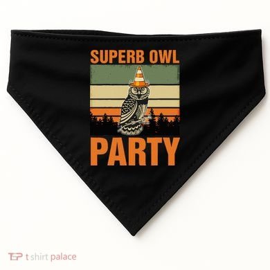Superb Owl Party USA-Made Doggie Bandana