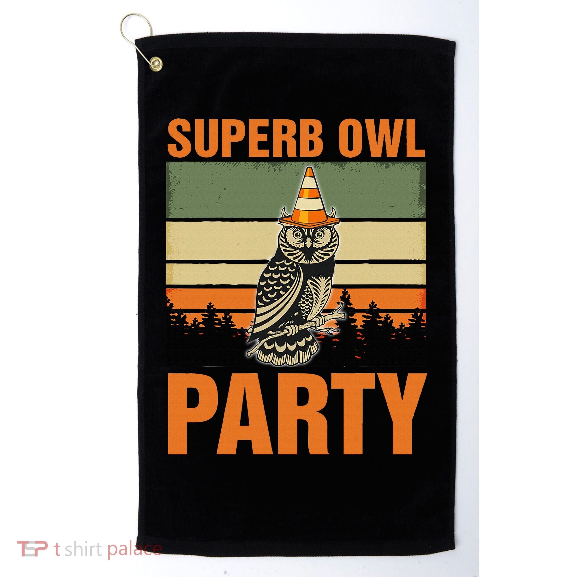 Superb Owl Party Golf Towel