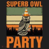 Superb Owl Party Golf Towel thumb 3