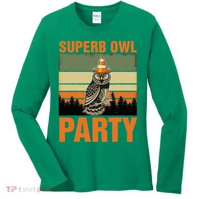 Superb Owl Party Women's Long Sleeve Shirt