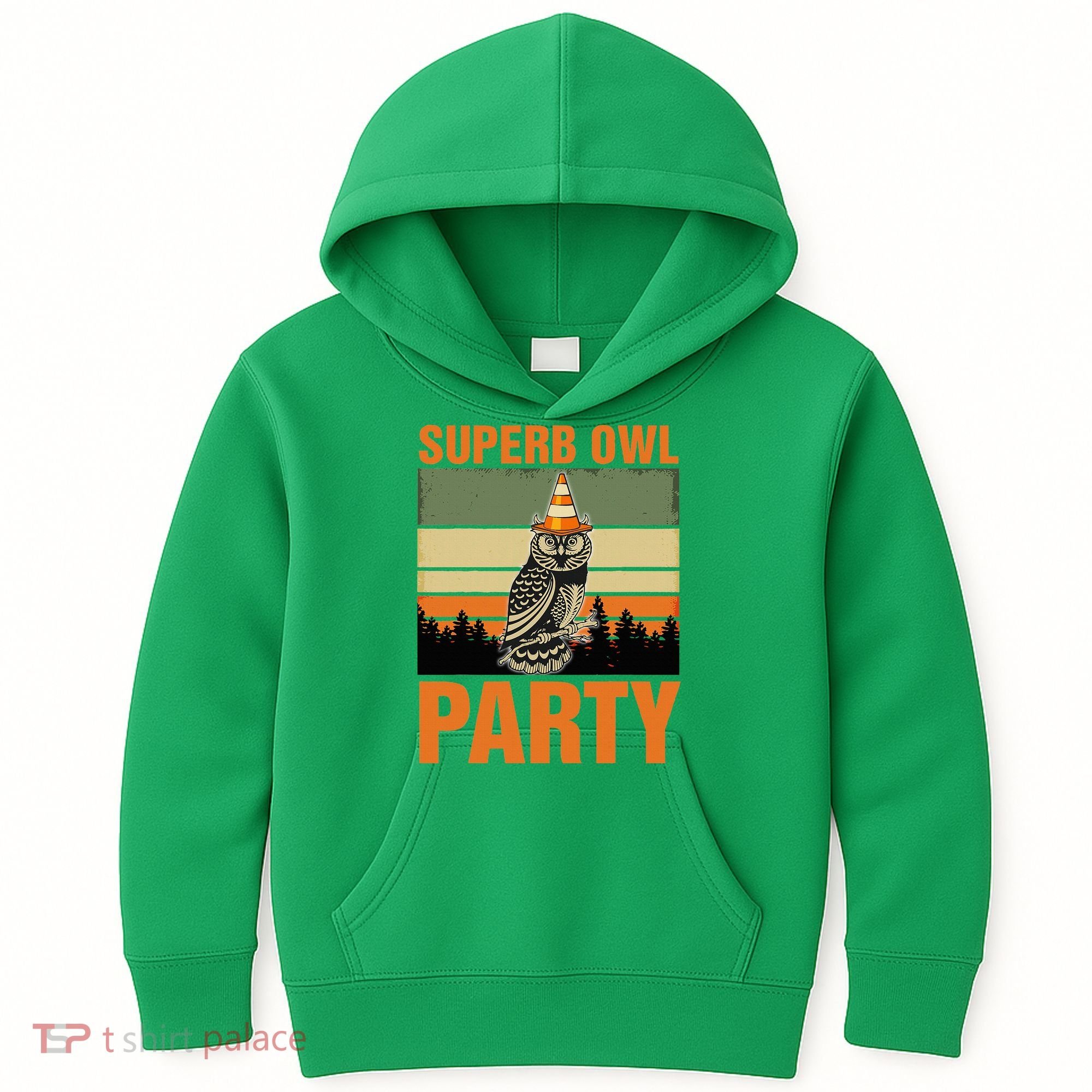 Superb Owl Party Kids Hoodie