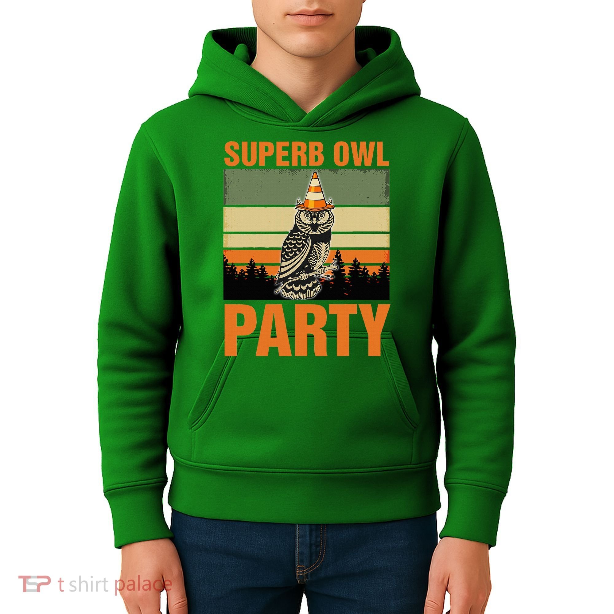 Superb Owl Party Kids Hoodie