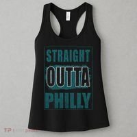 Straight Outta Philly Philadelphia Football Fans Women's Tank Top thumb 3