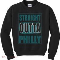 Straight Outta Philly Philadelphia Football Fans Kids Sweatshirt thumb 0