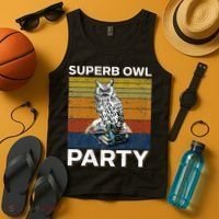 Superb Owl Party What We Do In The Shadows Owl Lover Tank Top thumb 4