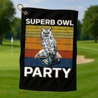 Superb Owl Party What We Do In The Shadows Owl Lover Golf Towel thumb 1