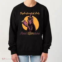 Sophisticated Cats Read Litterature Women's Sweatshirt thumb 0