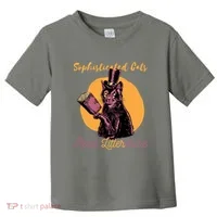 Sophisticated Cats Read Litterature Toddler T-Shirt thumb 0