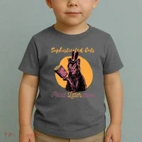Sophisticated Cats Read Litterature Toddler T-Shirt thumb 2