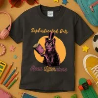 Sophisticated Cats Read Litterature Kids T-Shirt thumb 3