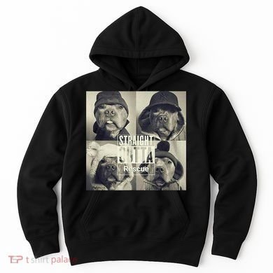 Straight Outta Rescue Pitbull Hoodie
