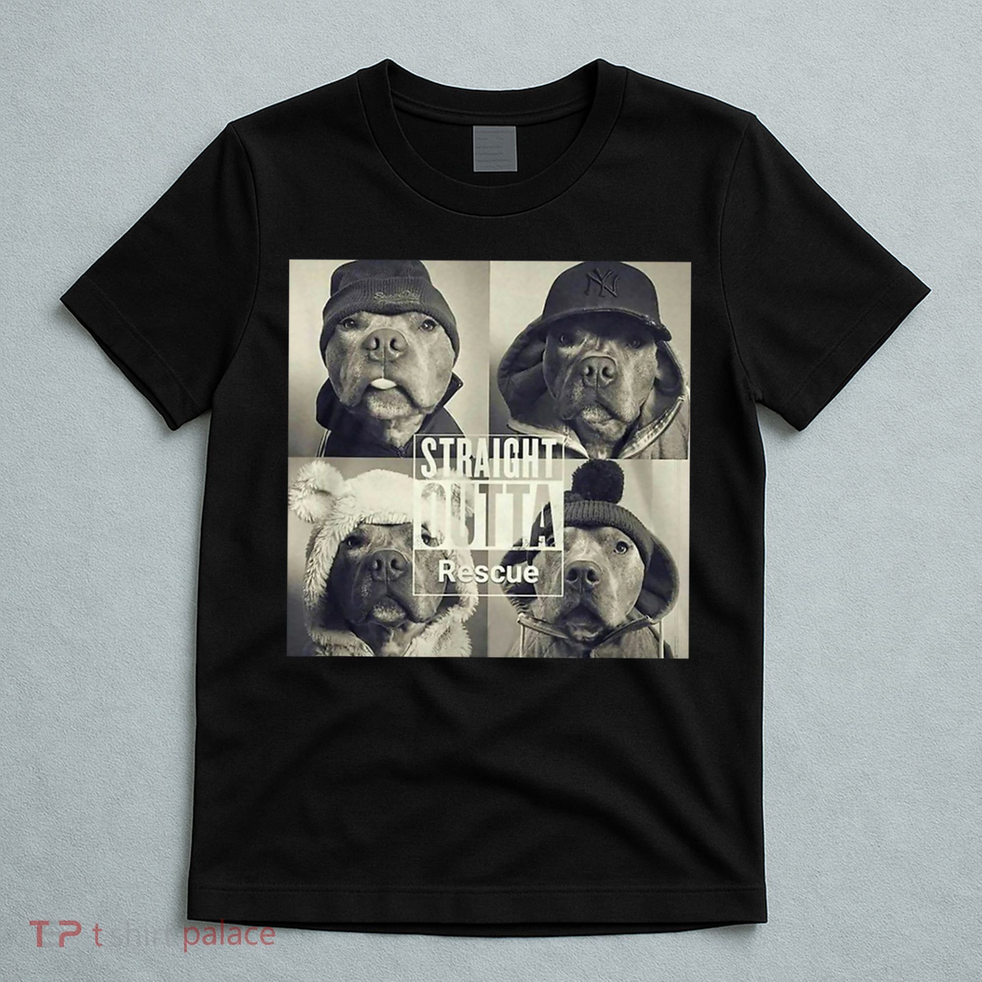 Straight Outta Rescue Pitbull T-Shirt