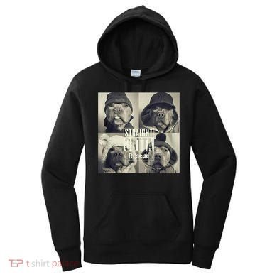Straight Outta Rescue Pitbull Women's Hoodie