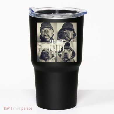 Straight Outta Rescue Pitbull Tumbler