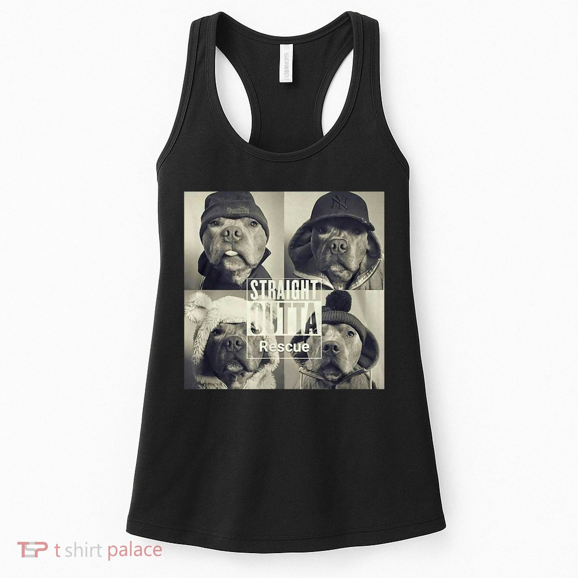 Straight Outta Rescue Pitbull Women's Tank Top