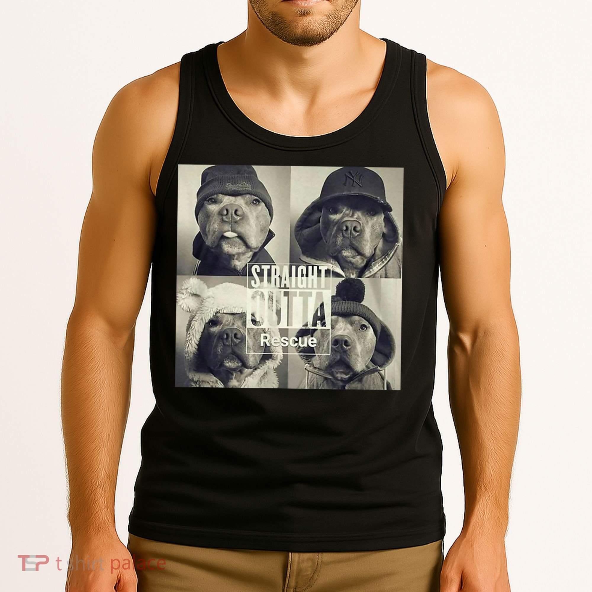 Straight Outta Rescue Pitbull Tank Top