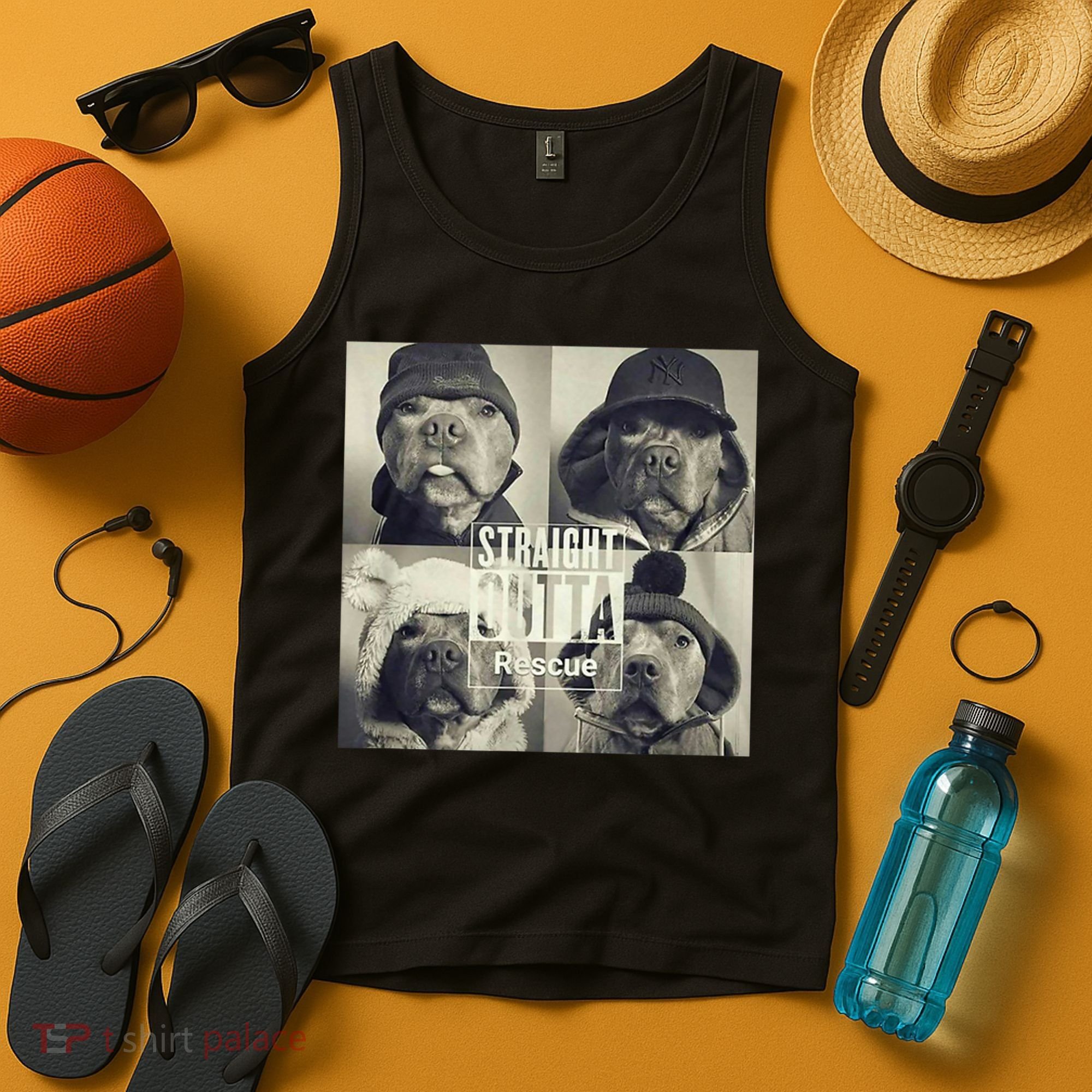 Straight Outta Rescue Pitbull Tank Top