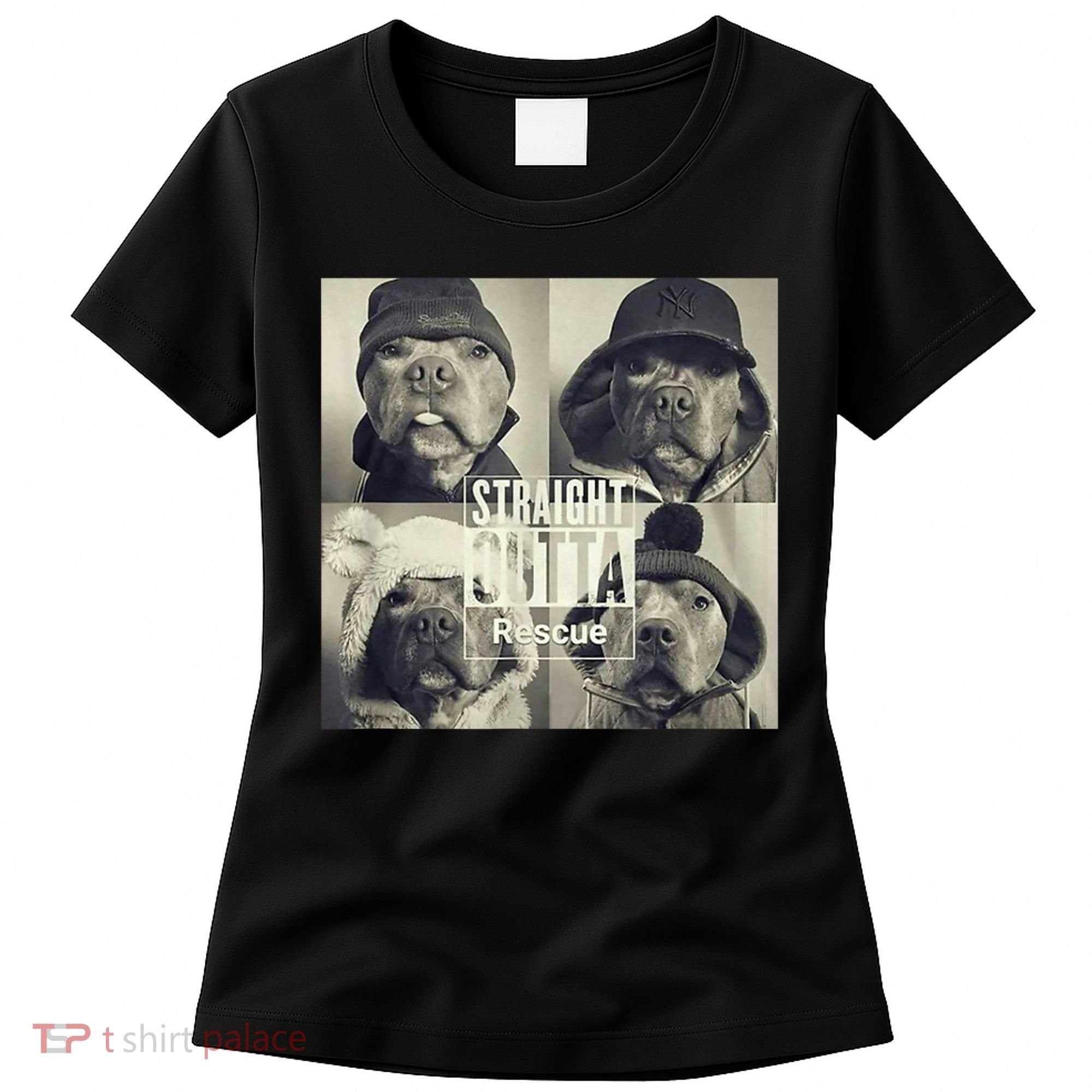 Straight Outta Rescue Pitbull Women's T-Shirt