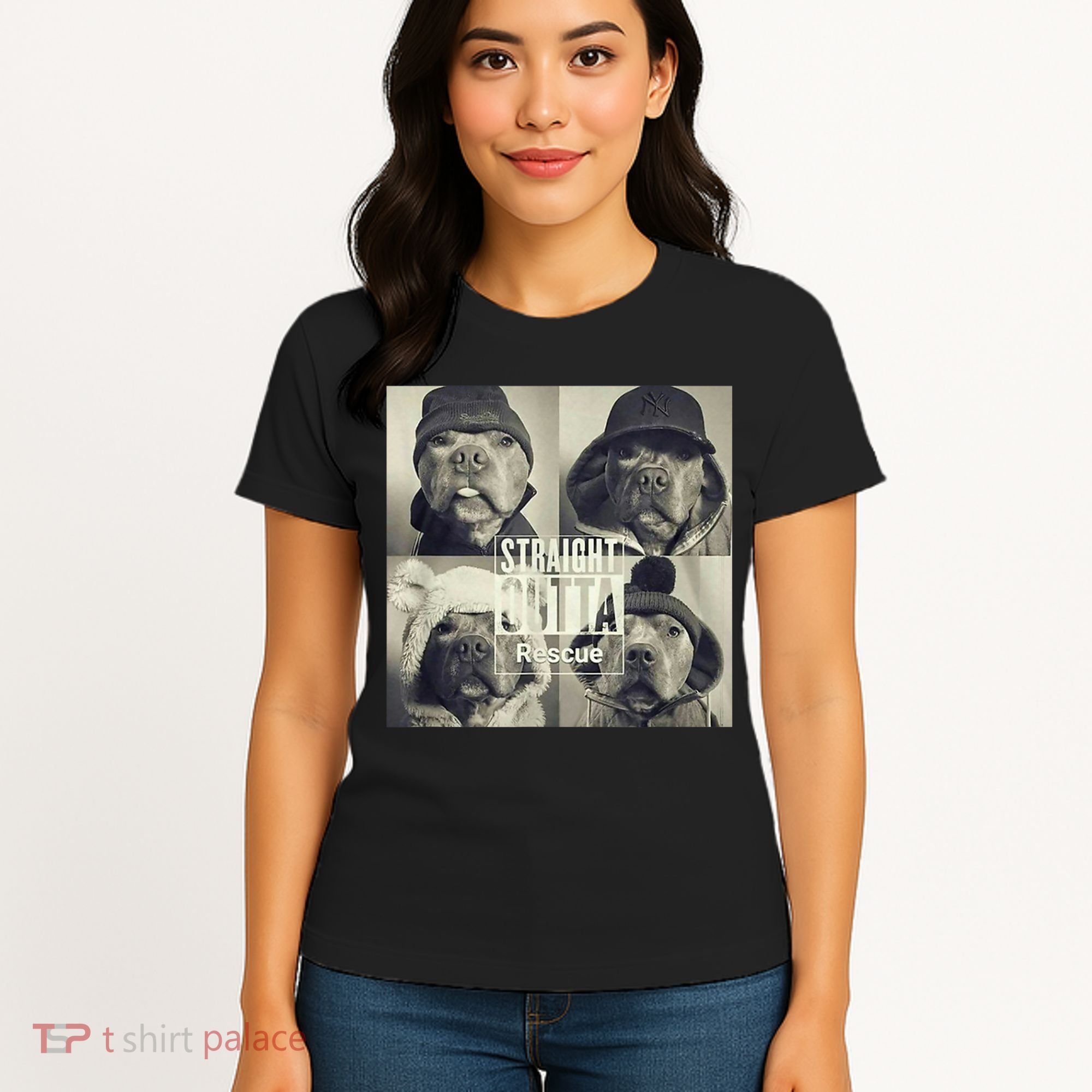 Straight Outta Rescue Pitbull Women's T-Shirt