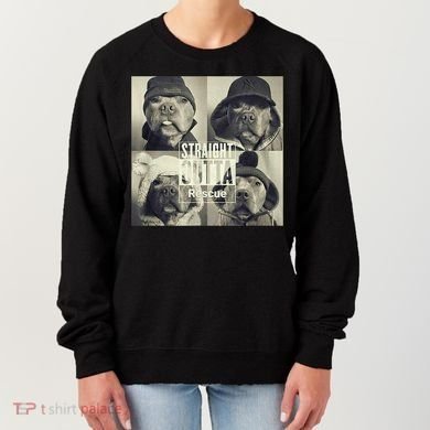 Straight Outta Rescue Pitbull Women's Sweatshirt