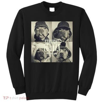 Straight Outta Rescue Pitbull Sweatshirt