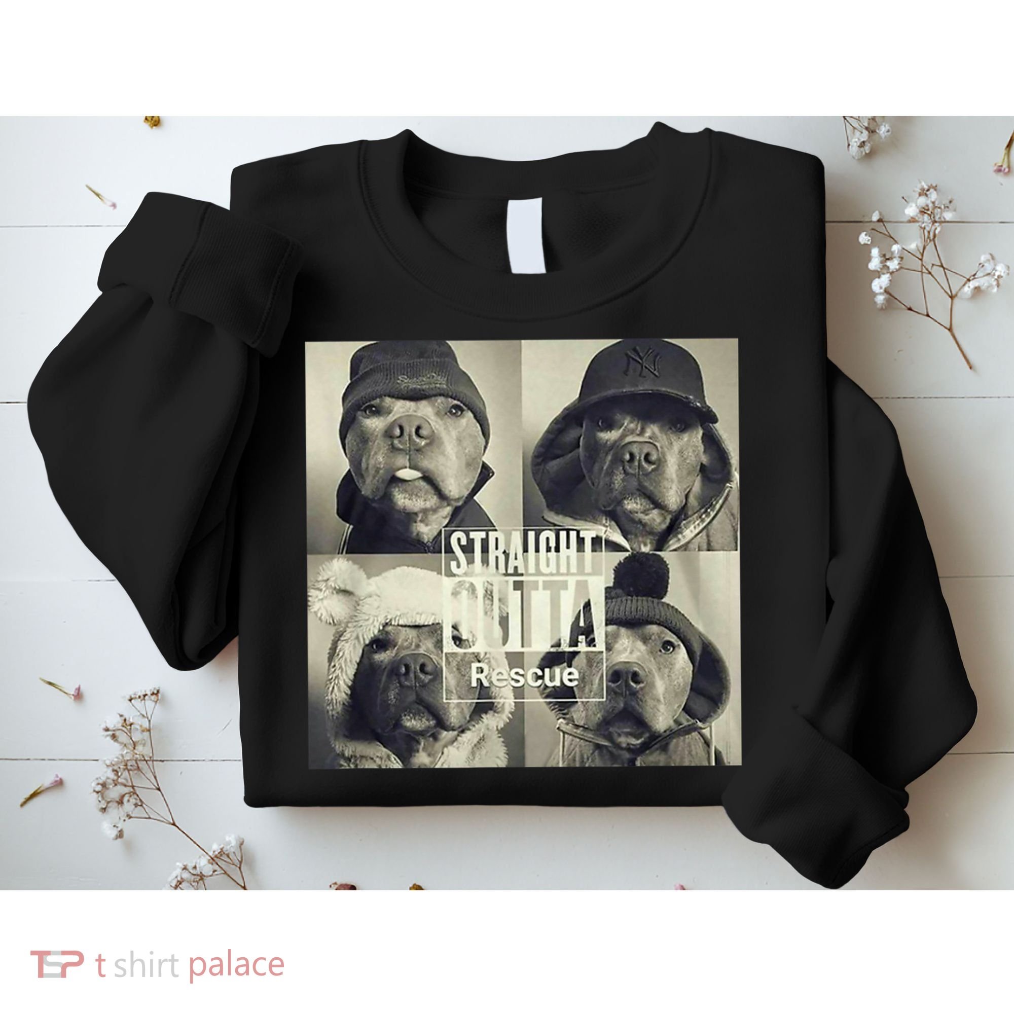 Straight Outta Rescue Pitbull Sweatshirt