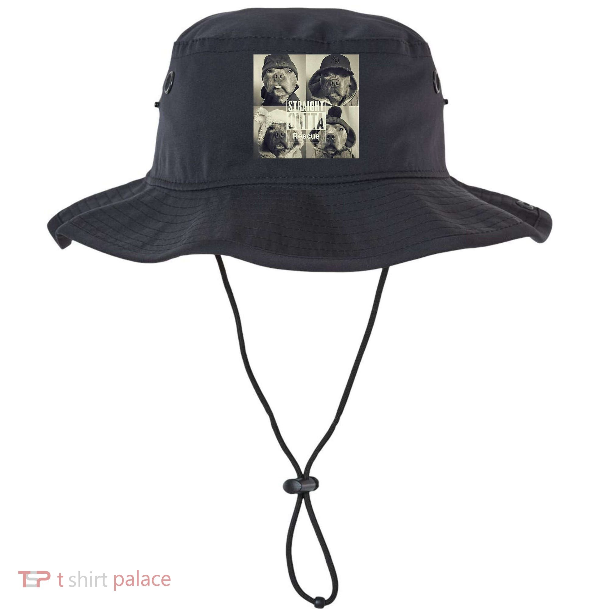 Straight Outta Rescue Pitbull Bucket Hat