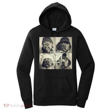 Straight Outta Rescue Pitbull Women's Hoodie