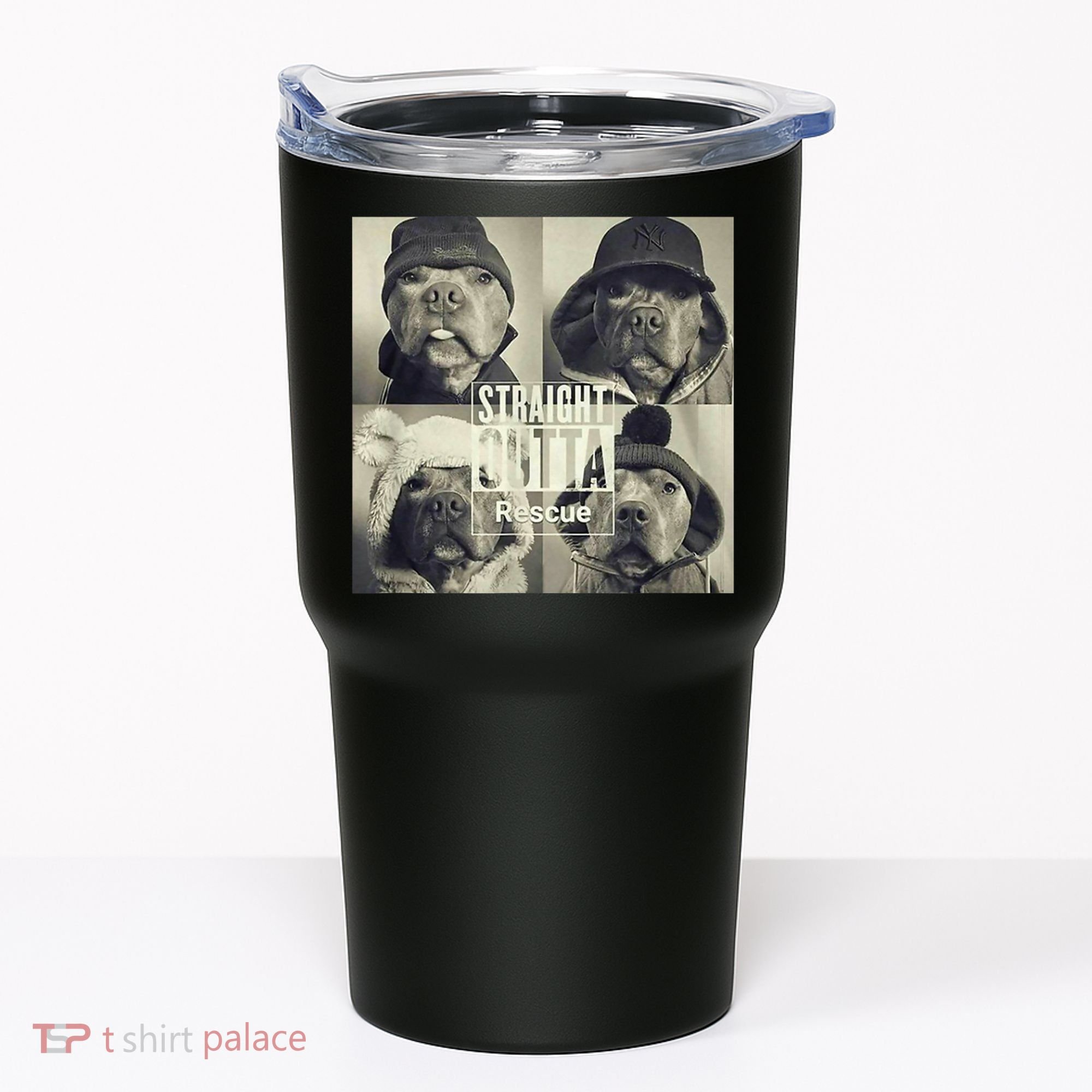 Straight Outta Rescue Pitbull Tumbler
