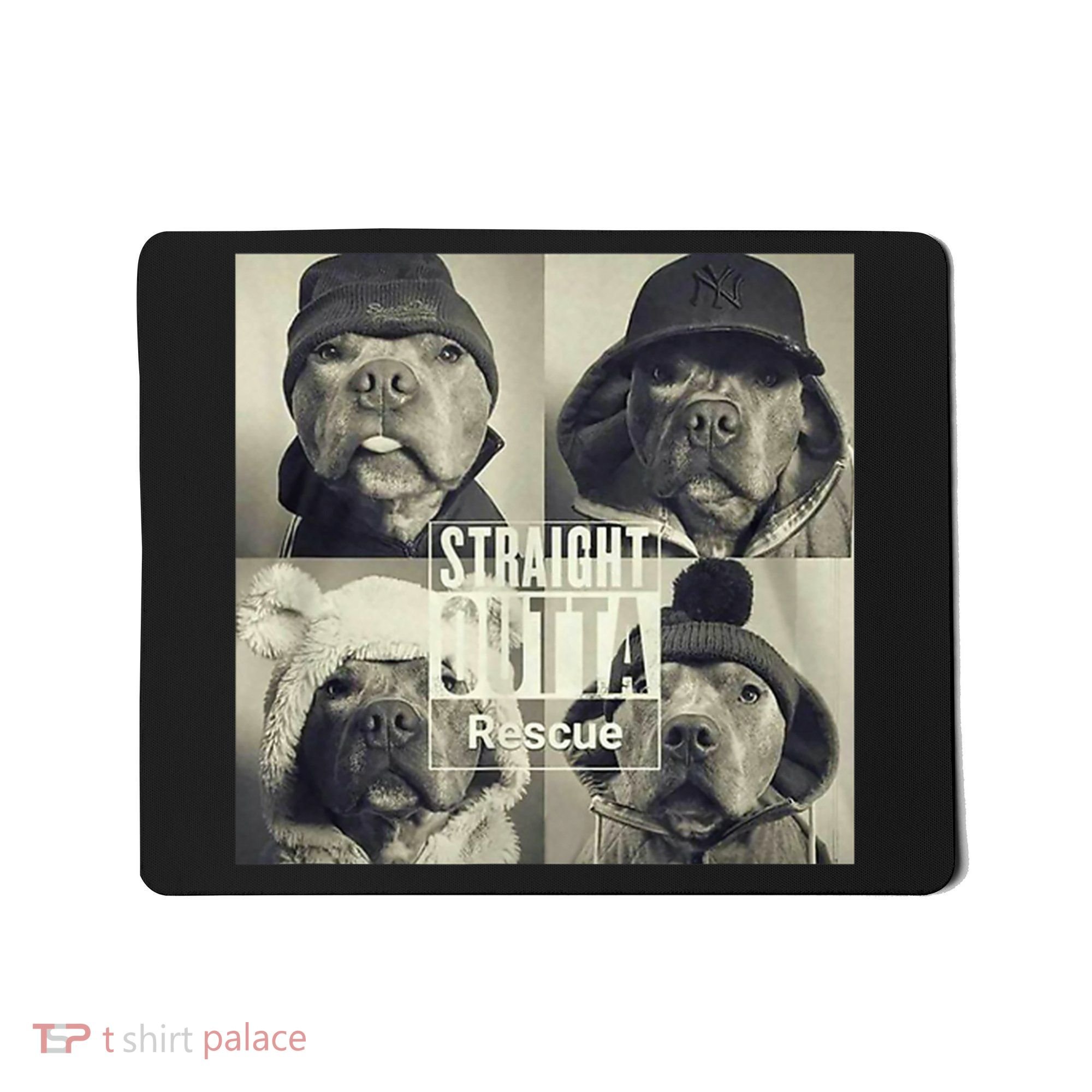 Straight Outta Rescue Pitbull Mousepad