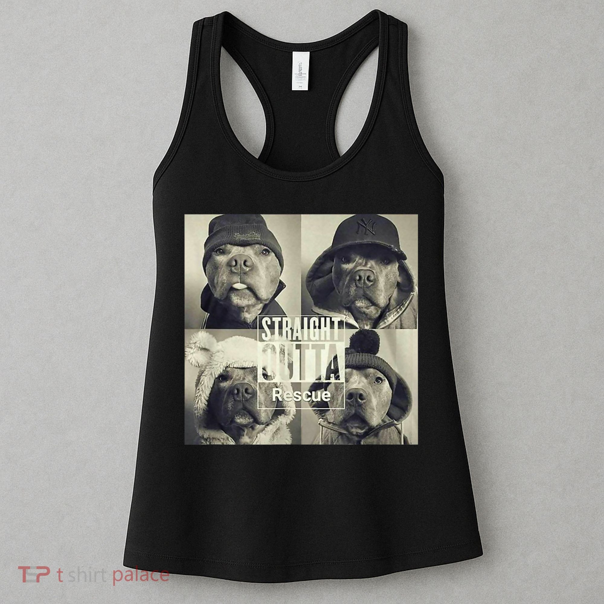 Straight Outta Rescue Pitbull Women's Tank Top