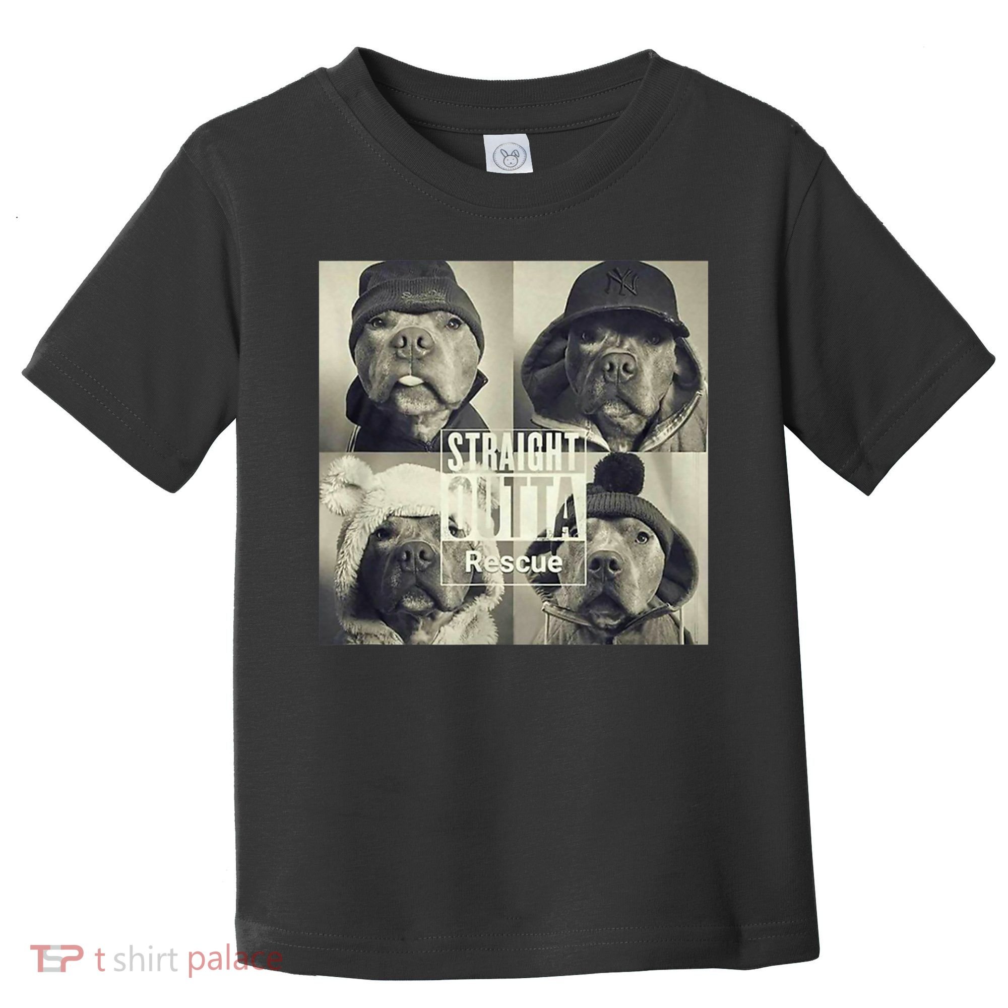 Straight Outta Rescue Pitbull Toddler T-Shirt