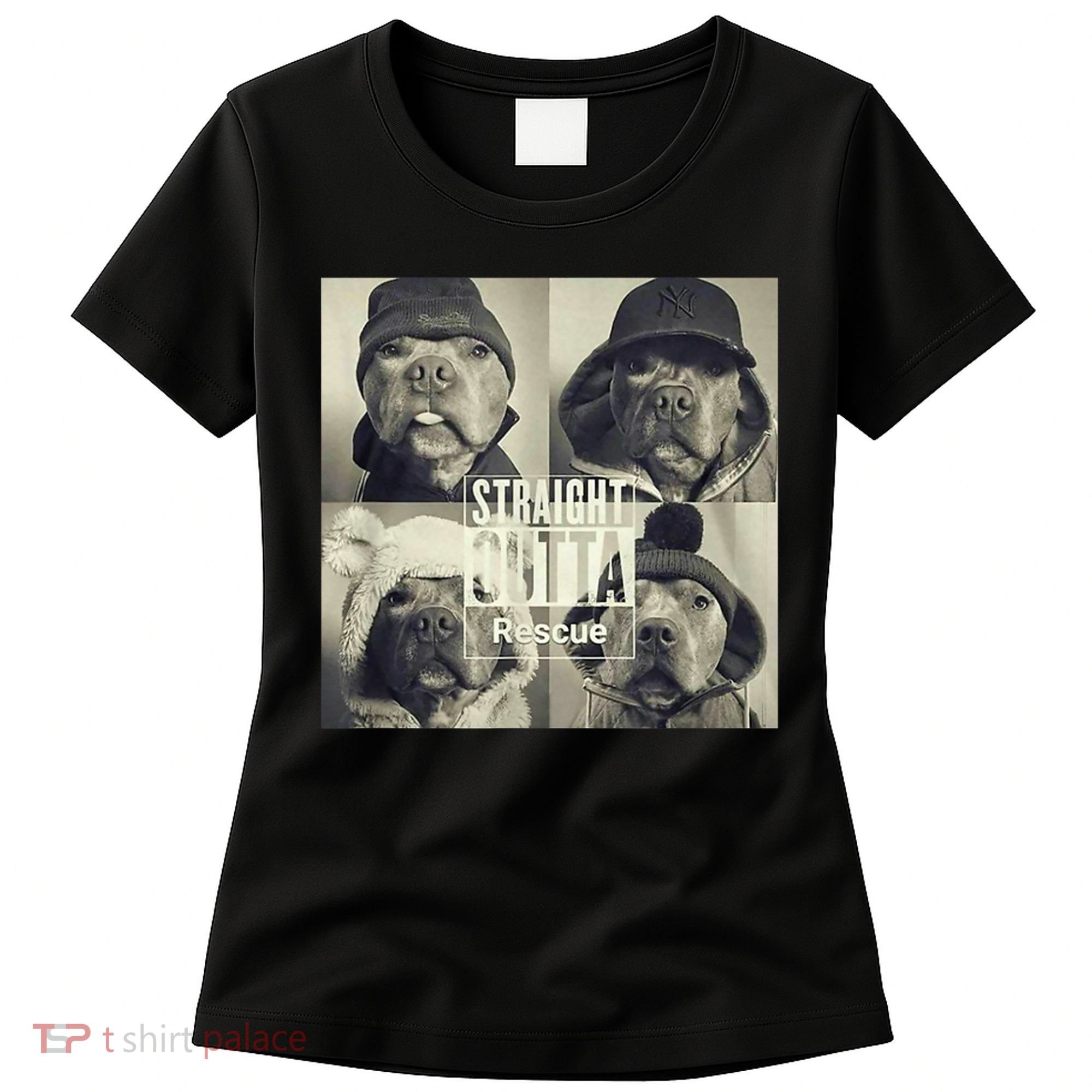 Straight Outta Rescue Pitbull Women's T-Shirt