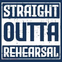 Straight Outta Rehearsal Actor Actress Theater Acting Coaster thumb 2