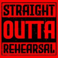 Straight Outta Rehearsal Actor Actress Theater Acting Santa Hat thumb 1