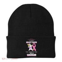 Sorry Breast Cancer You Picked The Wrong Warrior Beanie thumb 0